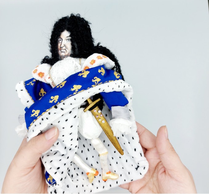 Louis XIV of France collectible miniature doll