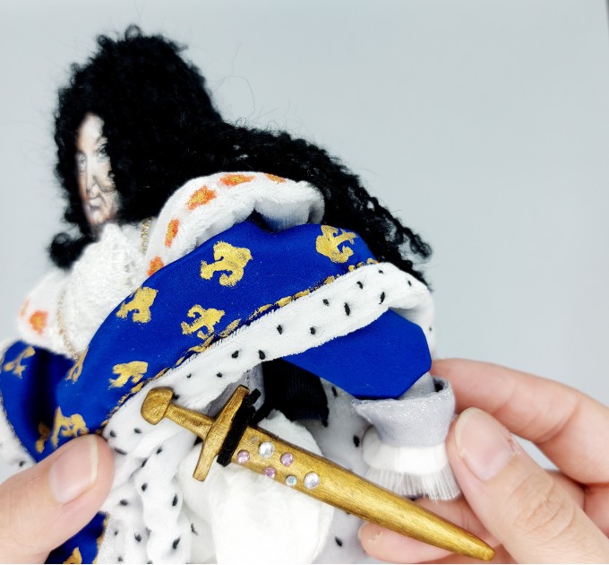 Louis XIV of France collectible miniature doll