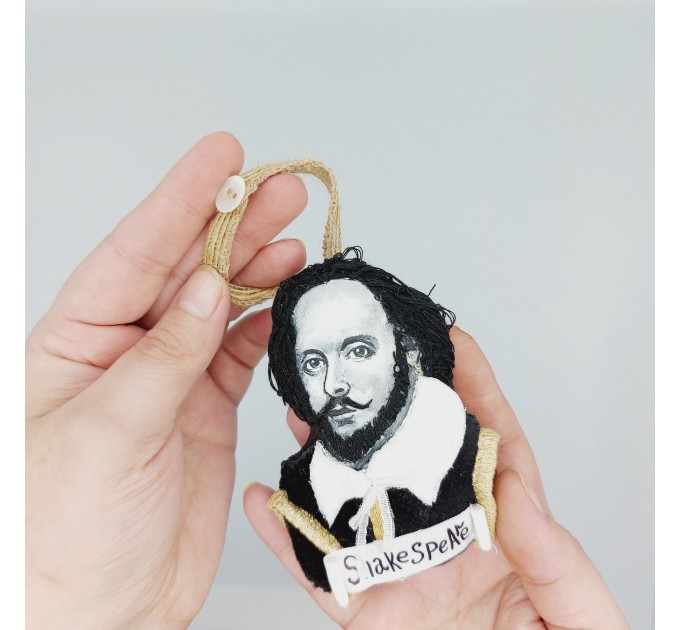 William Shakespeare Christmas ornament - Book lover present