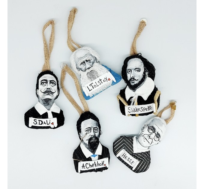 William Shakespeare Christmas ornament - Book lover present