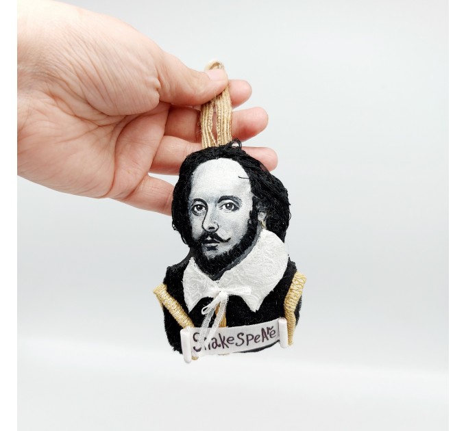 William Shakespeare Christmas ornament - Book lover present