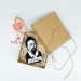 Anton Chekhov handmade ornament, literature jewelry - book lover present - Reader Ornament