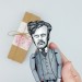 G. K. Chesterton action figure 1:12, English writer, philosopher, lay theologian - Literary Gift for Readers & Writers - collectible miniature doll + Book