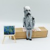 Claude Monet action figures 1:12 + standing folding easel + picture - gift for painter, Art teacher gift - collectible miniature doll hand painted