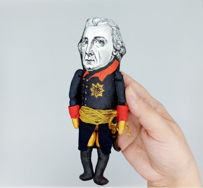 Frederick the Great action figure handmade, Prussian king "The Old Fritz" - history teacher gift