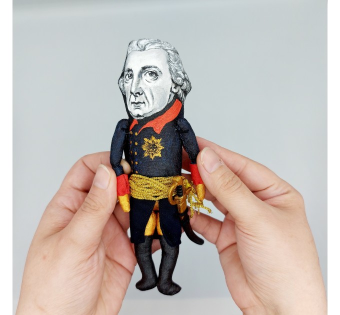 Frederick the Great action figure handmade, Prussian king "The Old Fritz" - history teacher gift