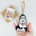 Salvador Dali ornament, Christmas tree toy hand painted - Art teacher gift!