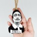 Salvador Dali ornament, Christmas tree toy hand painted - Art teacher gift!