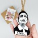 Salvador Dali ornament, Christmas tree toy hand painted - Art teacher gift!