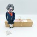 Ludwig van Beethoven musician action figure, German composer, pianist - classical music lover gift, music teacher gift - Collectible doll hand painted