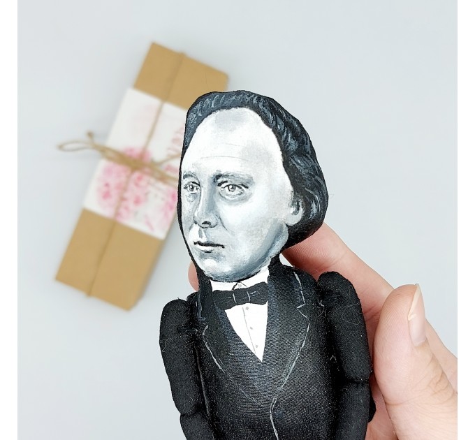 Clive Bell figure handmade, English philosopher - office desk decor - collectible doll + Miniature Book