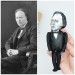 Clive Bell action figure handmade, English art critic, philosopher - the Bloomsbury Group - office desk decor - collectible doll + Miniature Book