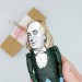 Jeremy Bentham action figure 1:12, English philosopher, jurist, social reformer, utilitarianism theory - book club gift, professor gift idea - collectible doll + Miniature Book