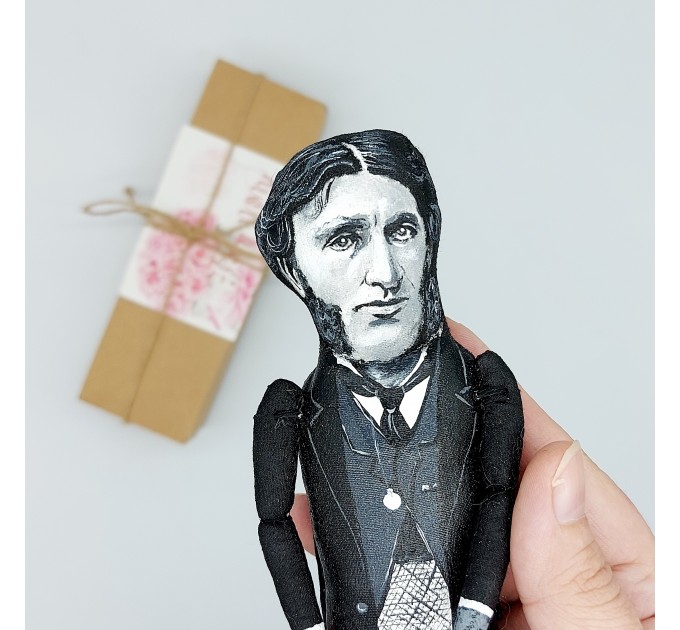 Matthew Arnold literary figure, English poet - Literary Gift- Collectible handmade doll + Miniature Book
