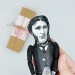 Matthew Arnold literary figure, English poet - Literary Gift- Collectible handmade doll + Miniature Book