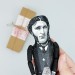 Matthew Arnold literary action figure 1 :12, English poet - Literary Gift for Readers & Writers, book club gift - collectible doll + Miniature Book