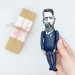 Max Weber action figure 1:12, German sociologist, historian - Gift for sociologist, history teacher gift - collectible doll + Miniature Book