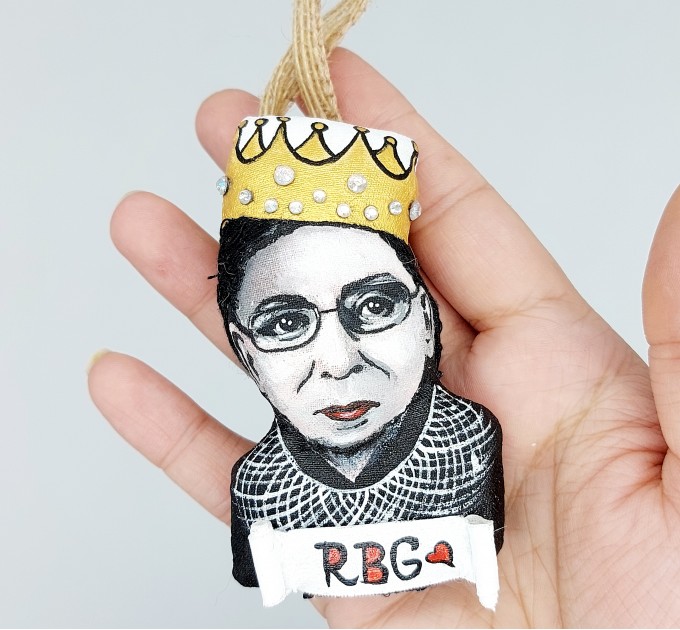 RBG ornament, Ruth Bader Ginsburg 