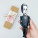 Famous French writer, philosopher - Writer Gift, library decorations, reader office art - collectible doll + Miniature Book