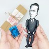 Werner Heisenberg heroes of science handmade figure, German theoretical physicist, Nobel Prize - Gift For Physicist