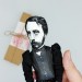 Edgar Degas famous artist action figure + standing folding easel + picture - Impressionist - Art teacher gift - collectible miniature doll hand painted