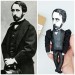 Edgar Degas famous artist action figure + standing folding easel + picture - Impressionist - Art teacher gift - collectible miniature doll hand painted