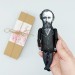 Edouard Manet famous artist action figure, French painter impressionist - Art Teacher gift - Collectible doll + standing folding easel + picture