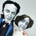 Harry Houdini and wife Bess dolls