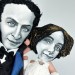 Harry Houdini and wife Bess dolls