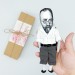 Henri Matisse famous artist action figure + standing folding easel + picture - sculptor gift, Art teacher gift - collectible miniature doll hand painted