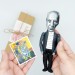 Pablo Picasso famous artist action figure, Spanish painter, sculptor Cubism - Art teacher gift - collectible doll + standing folding easel + picture