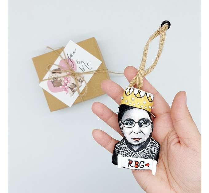 RBG ornament, Ruth Bader Ginsburg 