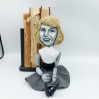 Sylvia Plath feminist women writer novelist - Literary gift for Readers & Writers - book shelf decoration - Collectible doll