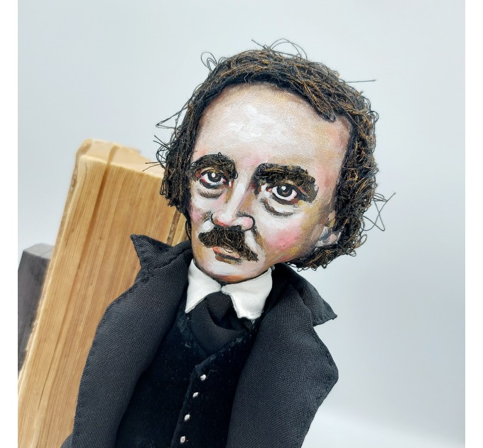 Edgar Allan Poe  - Nevermore - Literary Gift for Readers & Writers - Collectible doll