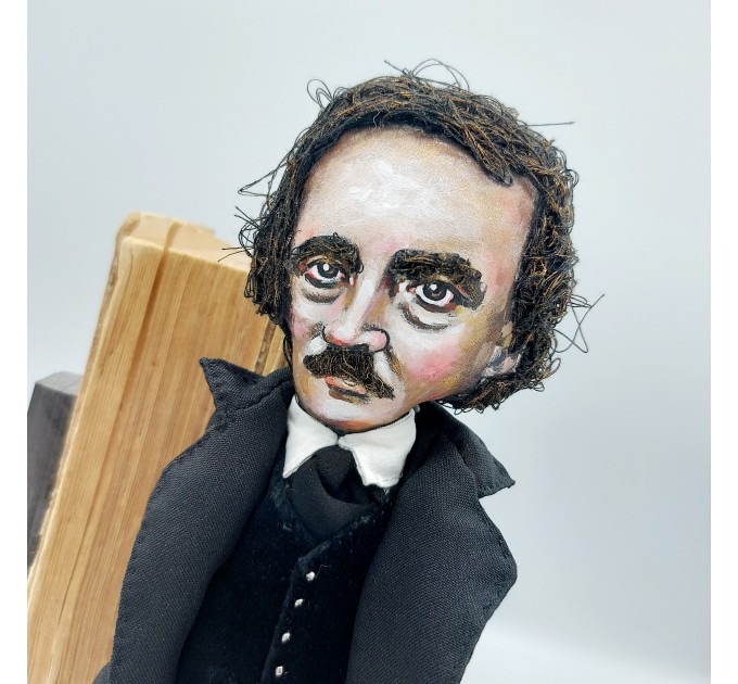 Edgar Allan Poe  - Nevermore - Literary Gift for Readers & Writers - Collectible doll