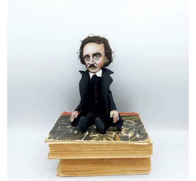 Edgar Allan Poe  - Nevermore - Literary Gift for Readers & Writers - Collectible doll