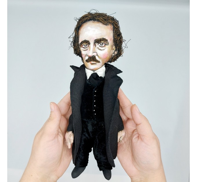 Edgar Allan Poe  - Nevermore - Literary Gift for Readers & Writers - Collectible doll