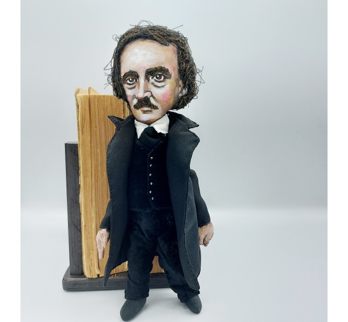 Edgar Allan Poe  - Nevermore - Literary Gift for Readers & Writers - Collectible doll