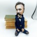 Friedrich Nietzsche German philosopher - Library decor - Collectible doll + Miniature Books 