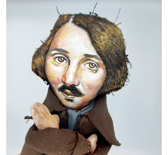 Nikolai Gogol Ukrainian writer - Readers & Writers gift - Collectible doll + miniature books