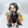 Nikolai Gogol Ukrainian writer - Readers & Writers gift - Collectible doll + miniature books