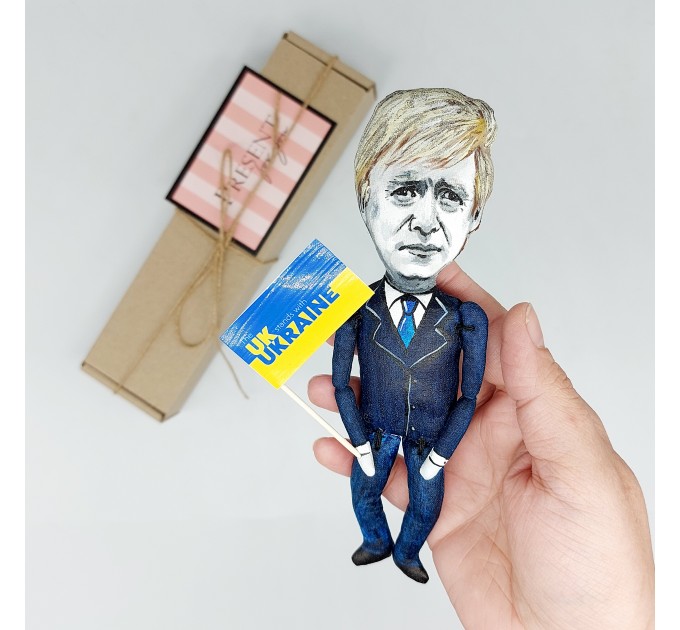 Boris Johnson Prime Minister of the United Kingdom, UK politic doll - Collectible handmade figurine