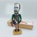 BramStoker Irish story writer, Gothic literature - gift for book lovers ornament - Collectible figurine + Miniature Book