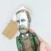 BramStoker Irish story writer, Gothic literature - gift for book lovers ornament - Collectible figurine + Miniature Book