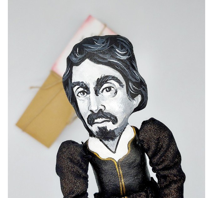 Caravaggio figurine, famous Italian painter