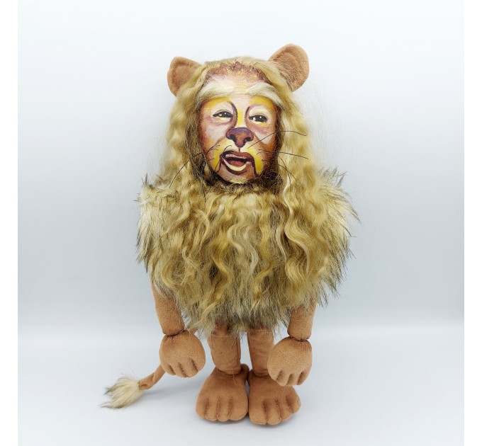 Lion doll OZ doll, exclusive collection of handcrafted dolls and figurines