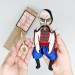 Ukrainian Cossack ( Kozak ) with Kobza, Ukrainian soldier - Collectible figurine hand painted