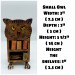 SET 3 Owls Bookcases, Dollhouse bookshelf miniature furniture for library - Owl lover gift