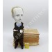 Alan Alexander Milne writer author classic novel teddy bear - Literary gift - Reader gifts - Collectible doll + miniature book