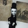 Abraham Lincoln figurine 16th president US - History teacher gift - Father's history gift - Patriotic decor - Collectible miniature doll